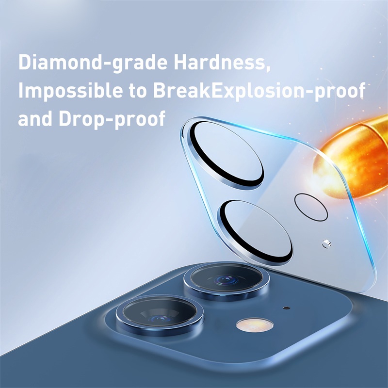 Kính Cường Lực Trong Suốt Bảo Vệ Camera Điện Thoại Cho iPhone 14 13 12 11 Pro Max 13 Mini