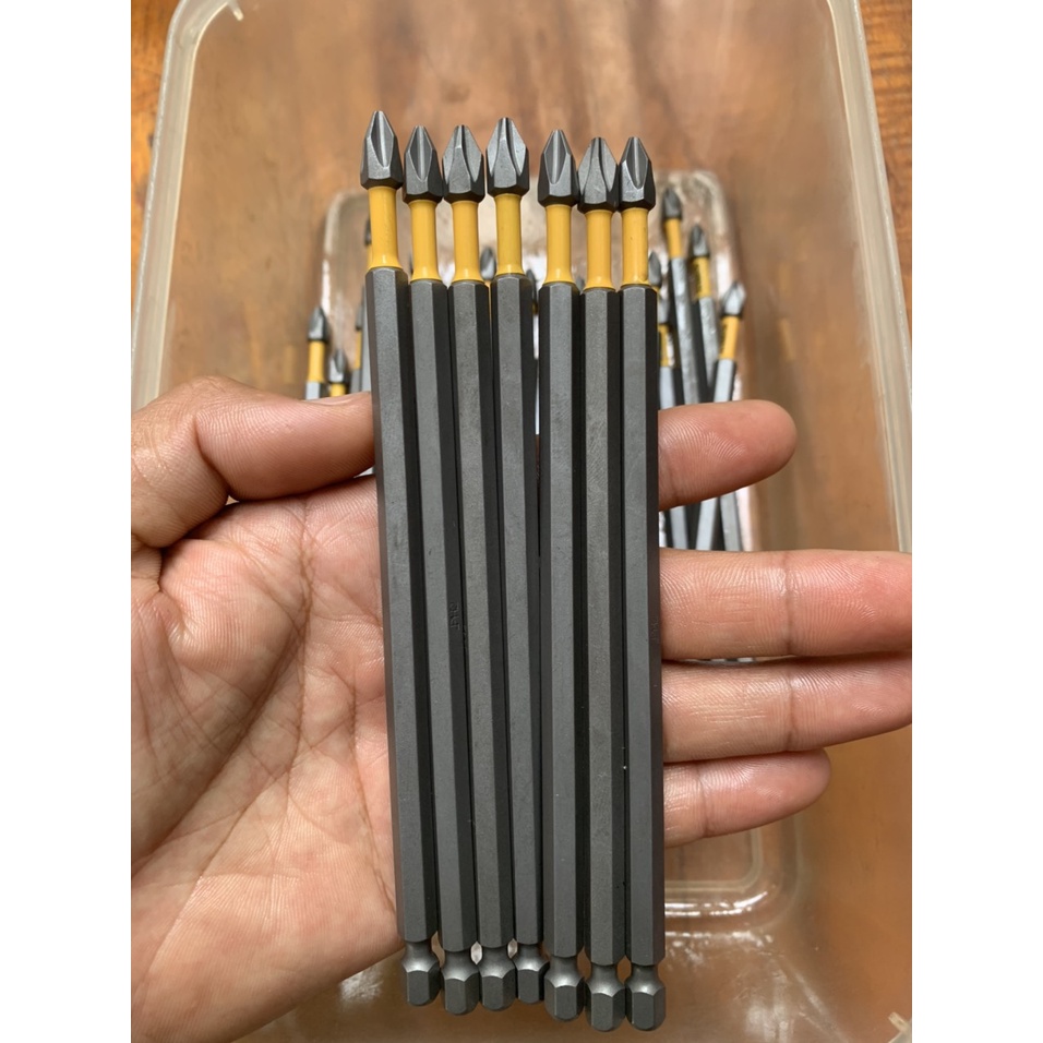 Mũi vít PH2 Dewalt xám dài 152mm chính hãng có từ