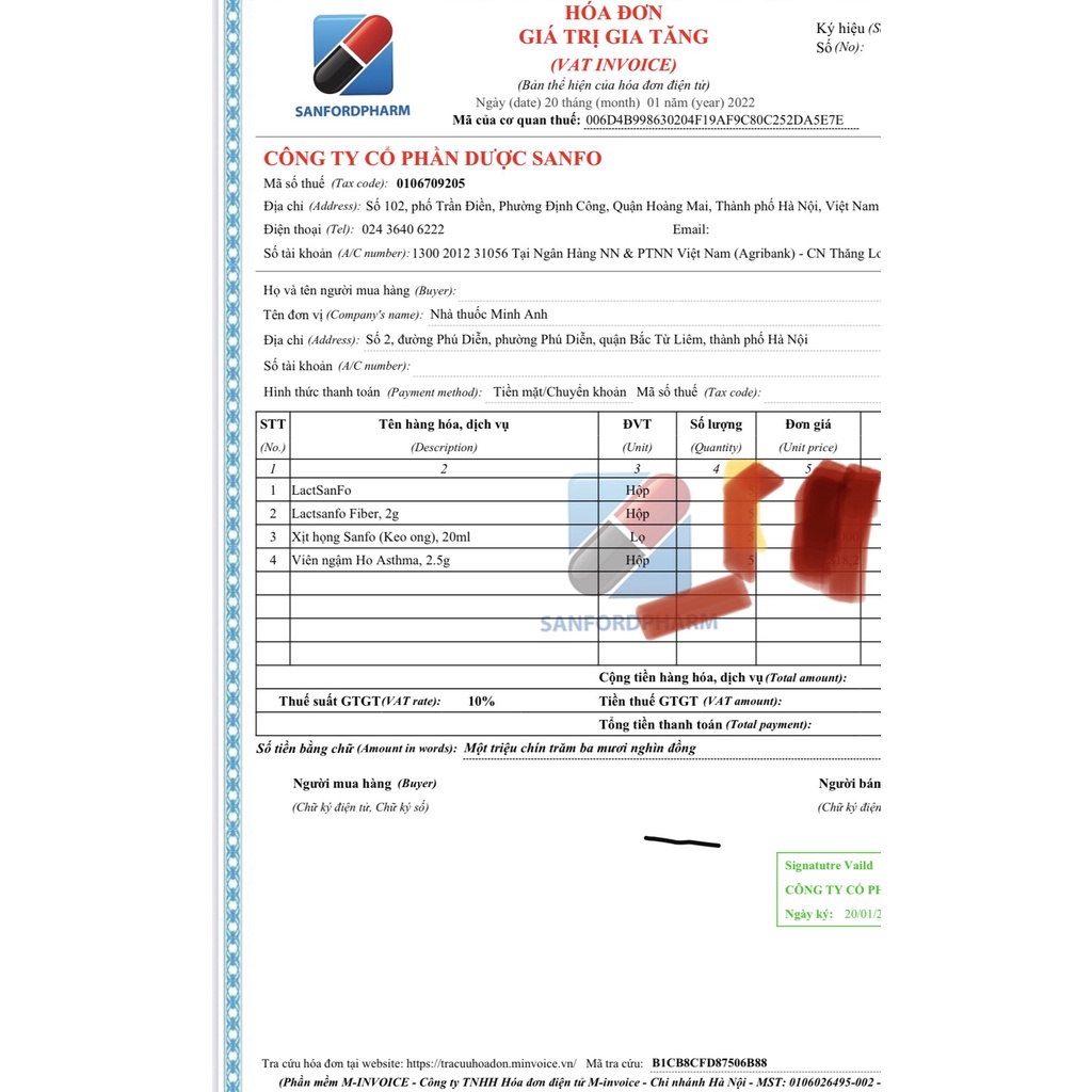 Lactsanfo Fiber men vi sinh dành cho người bị táo bón, biếng ăn Hộp 20 gói