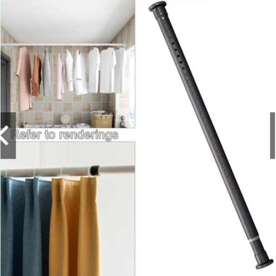 Hỏa tốc - Thanh treo rèm đa năng không khoan tường cao cấp kiên cố