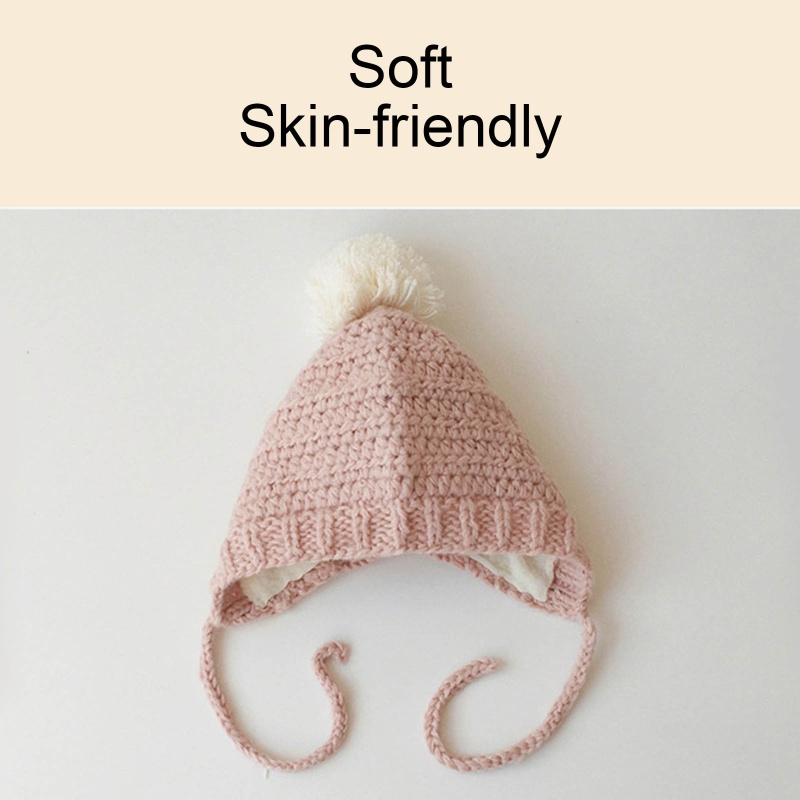 Mũ Len Mềm Mại Bảo Vệ Tai Dễ Thương Cho Bé