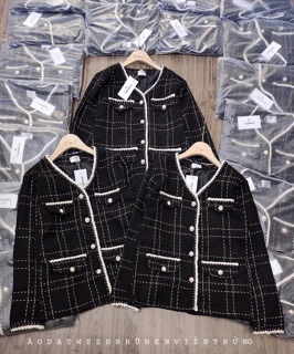 Áo Dạ Tweed viền thừng