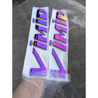 Chữ Vimid mạ titan đổi mầu gắn cho xe tải Howo