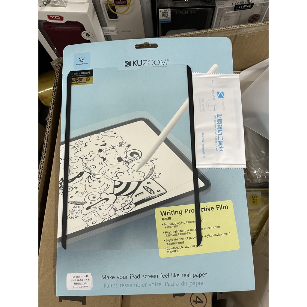 KUZOOM MIẾNG DÁN màn hình Film Paperlike VẼ viết GIẤY IPAD PRO GEN 10.5 10 5 6 7 9.7 AIR 1 2 4 10.2 12.9 11 10.9 2022