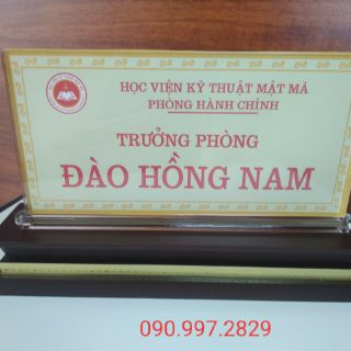 BIỂN CHỨC DANH GỖ MICA