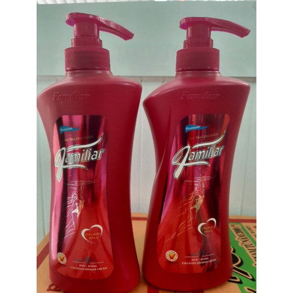 Sữa tắm Familiar Collagen Vita E 1000ml làm làn da trắng mịn