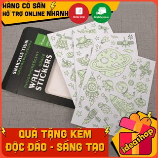 STICKER DÁN TƯỜNG DẠ QUANG ĐỒ TRANG TRÍ TƯỜNG QUÀ TẶNG ĐỒ TRANG TRÍ PHÒNG CHO BÉ PHONG CÁCH VŨ TRỤ SPACE