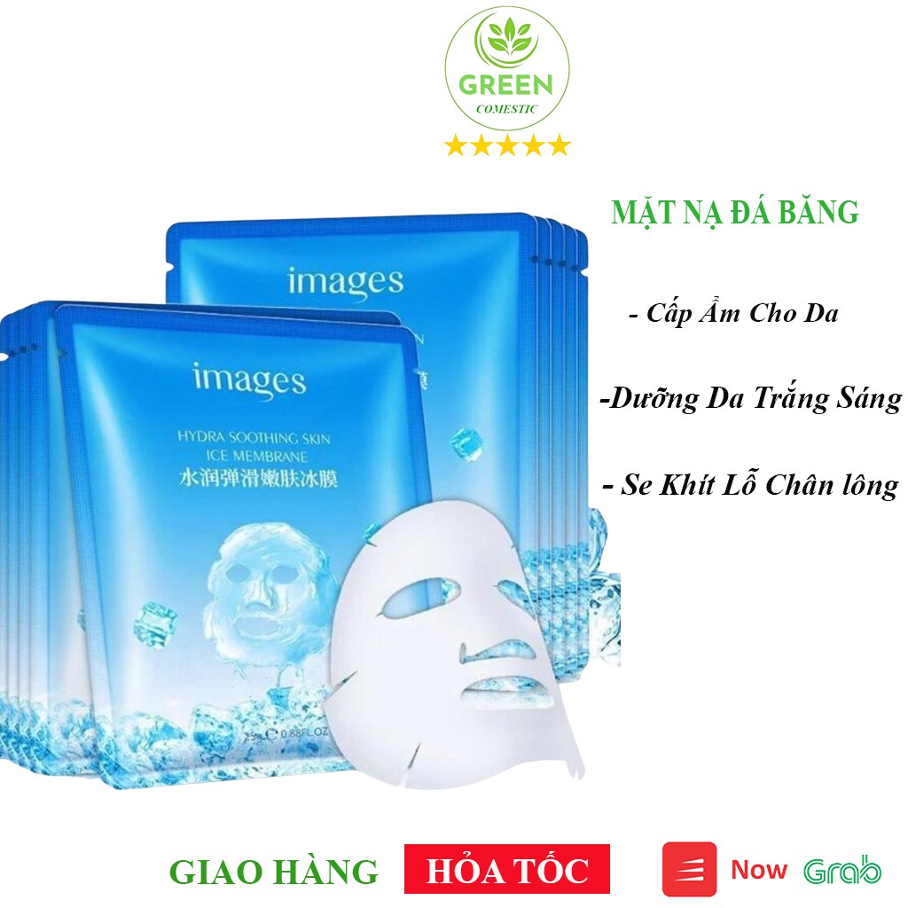 Mặt Nạ Đá Băng Cấp Ẩm 002 – Mặt Nạ Dưỡng Da Trắng Sáng Se Khít Lỗ Chân Lông Nội Địa Trung Images - Green Comestic