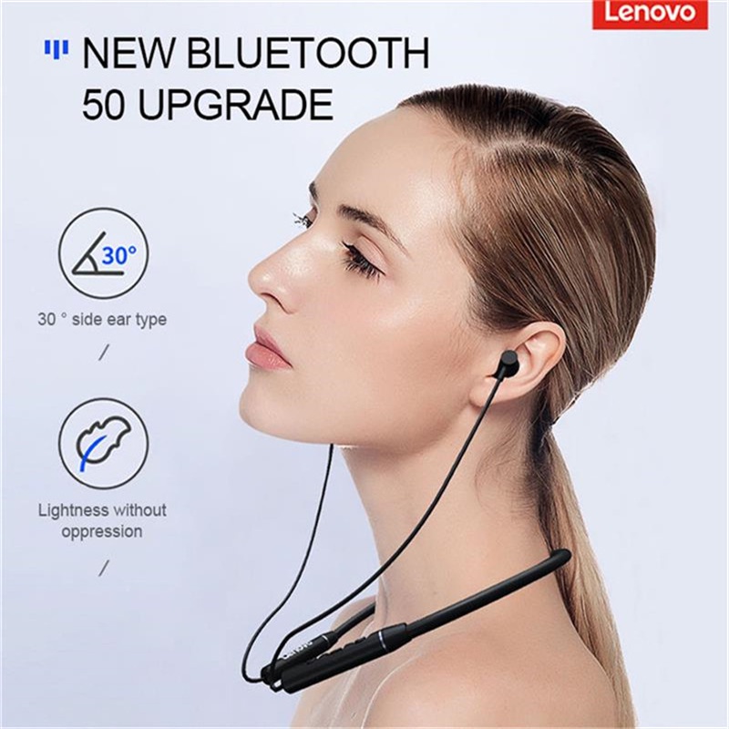 Tai Nghe Bluetooth 5.0 Superb IPX5 Đeo Cổ Kiểu Thể Thao Lenovo QE03