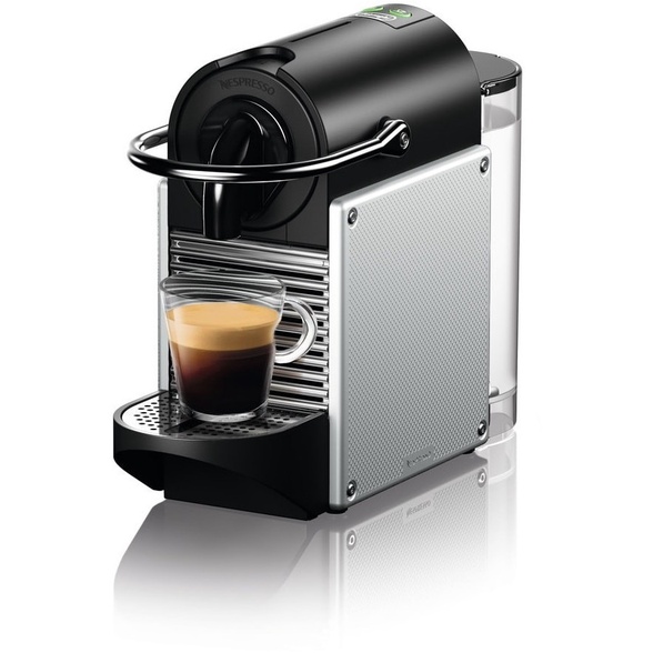 Máy pha cà phê viên nén Nespresso DeLonghi Pixie EN 124.S, máy pha cà phê gia đình Nespresso