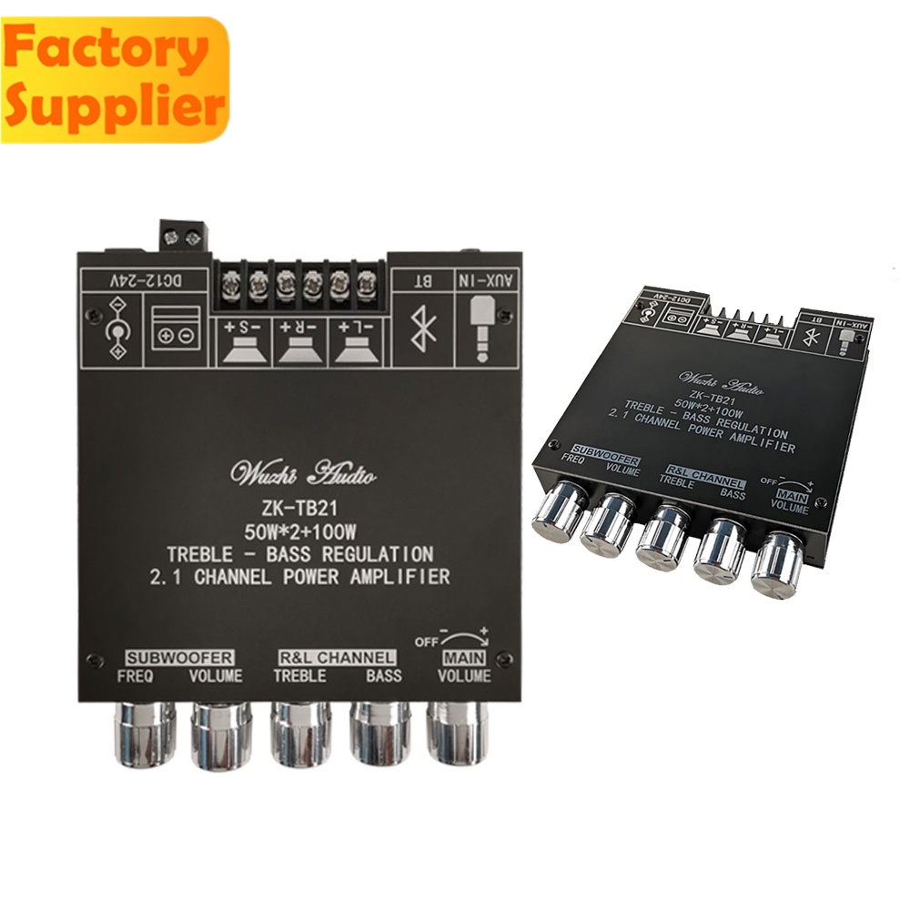 Mô đun khuếch đại âm thanh PCBFUN ZK-TB21 TPA3116D AUX bluetooth 5.0 USB 2.1 kênh có giai điệu
