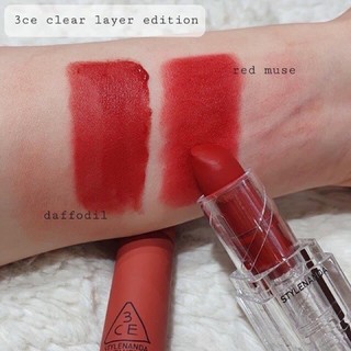 Son Lì 3CE SOFT MATTE Lapstick Clear Layer Edition