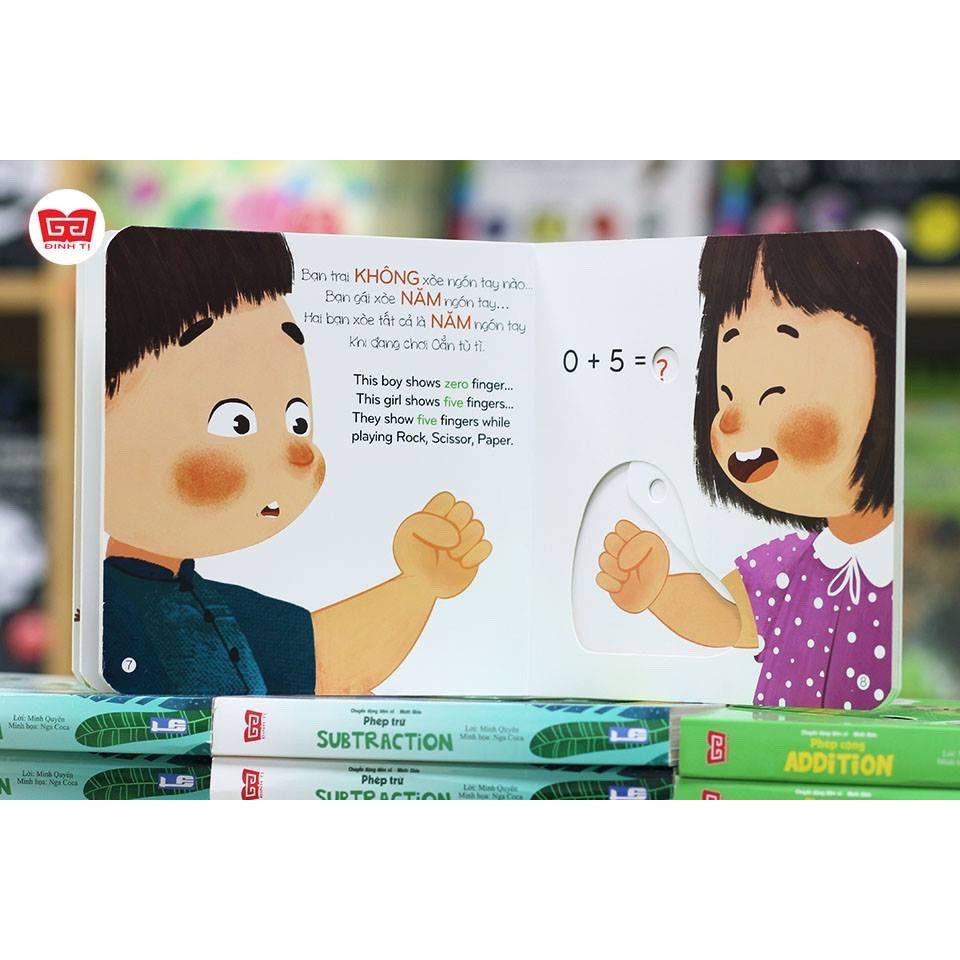 Sách tương tác Chuyển động đếm số Phép cộng - Phép trừ (bìa cứng)