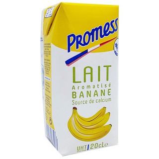 🎀Lốc 6 hộp Sữa tươi hương Chuối/Nguyên kem Promess (hộp 200ml) hsd 05/01/2021