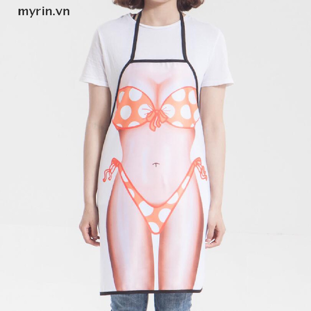 Tạp Dề Nấu Ăn In Hình Cơ Bắp myrin Vui Nhộn Dành Cho Nam Nữ