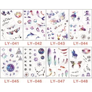 Set 190 hình xăm dán tatto