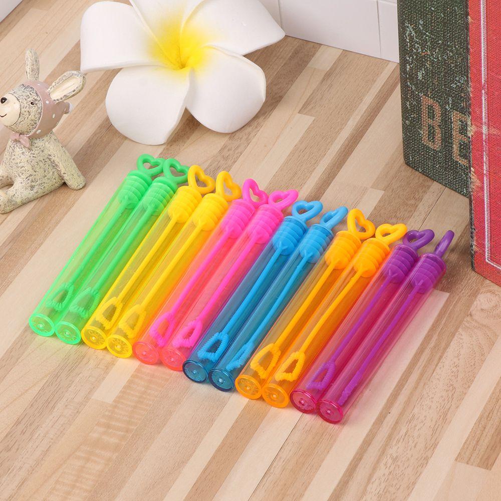 Bình Thổi Bong Bóng Xà Phòng Hình Trái Tim Đồ Chơi Ngoài Trời Cho Trẻ Em