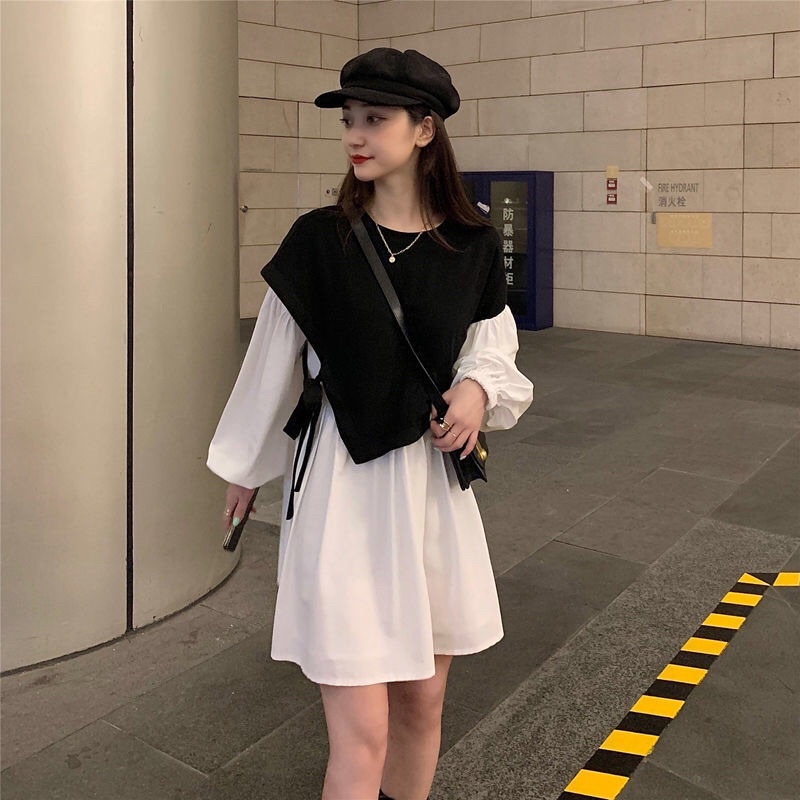 Áo Babydol Màu Phối Tay Dài Thắt Nơ Một Bên xinh xắn - Mã: 81🍓 TV-Fashion