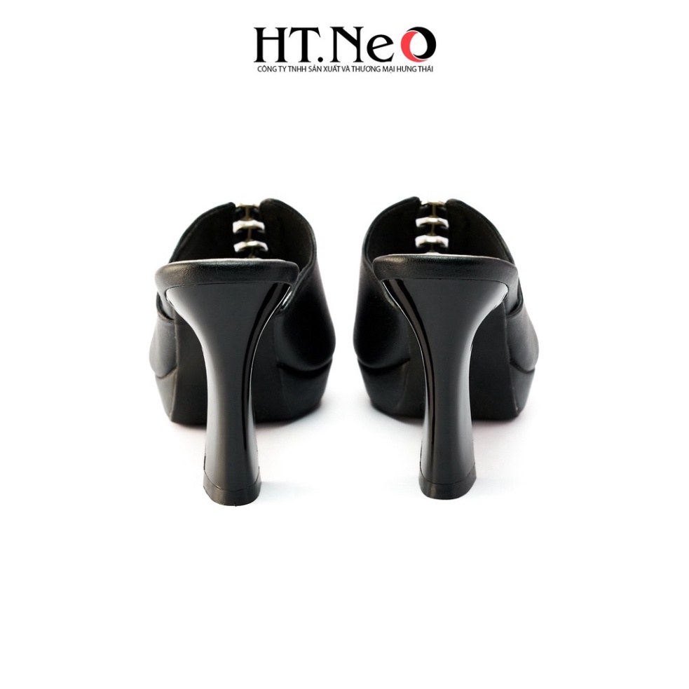 Sandal nữ HT.NEO Thiết kế điệu đà, sang chảnh gót cao đến 9cm, đường nét tinh tế đính khuy cài bắt mắt SDN122