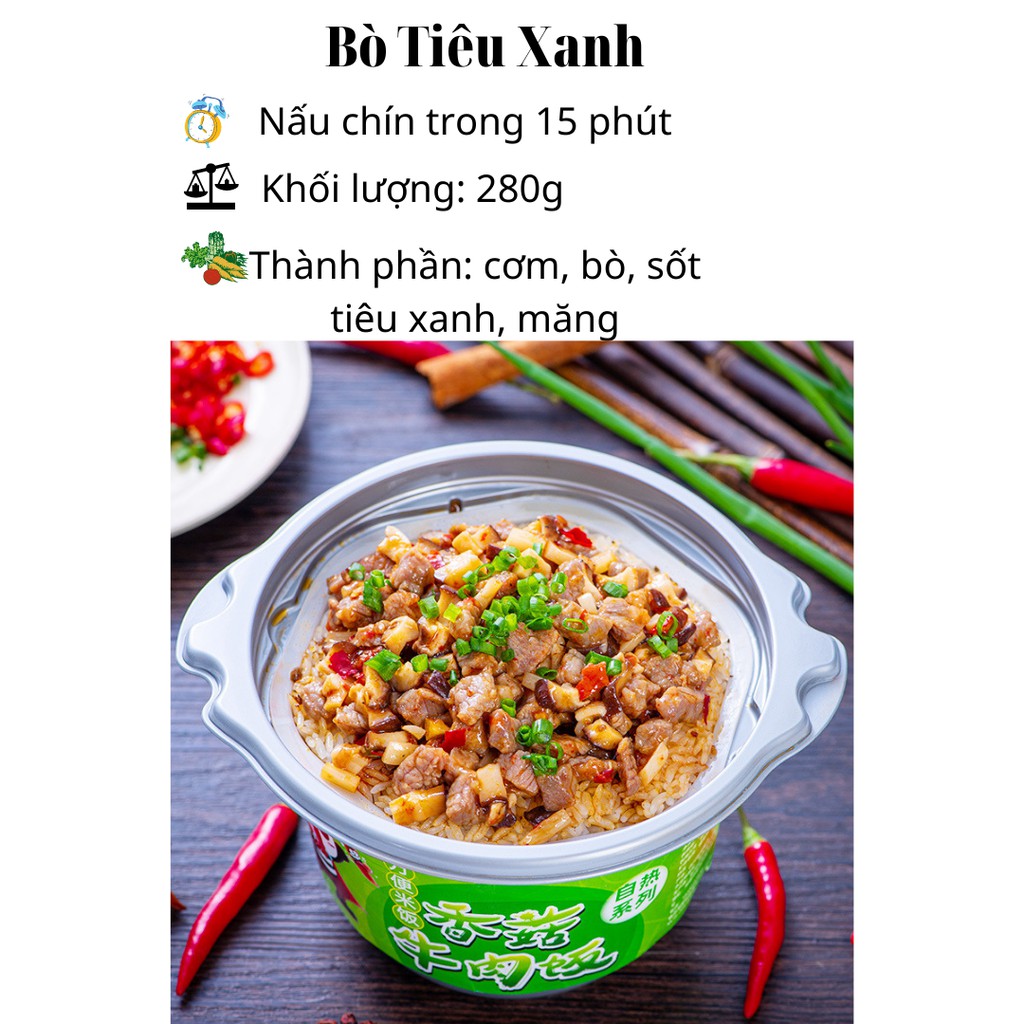 Cơm Tự Sôi Gấu Trúc Trùng Khánh Ăn Liền, Đồ ăn vặt nội địa, 4 Vị Tự Chọn Thơm Ngon 1 hộp 280g | Dacheng Food | WebRaoVat - webraovat.net.vn