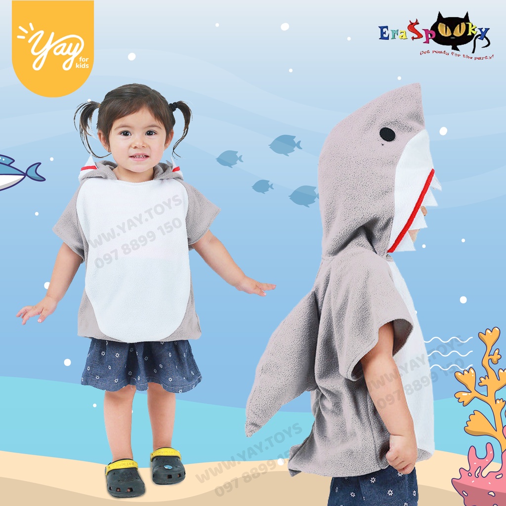 Đồ Hoá Trang Trẻ Em - Áo cá mập FT24015 | Shark Hoodie - Yay