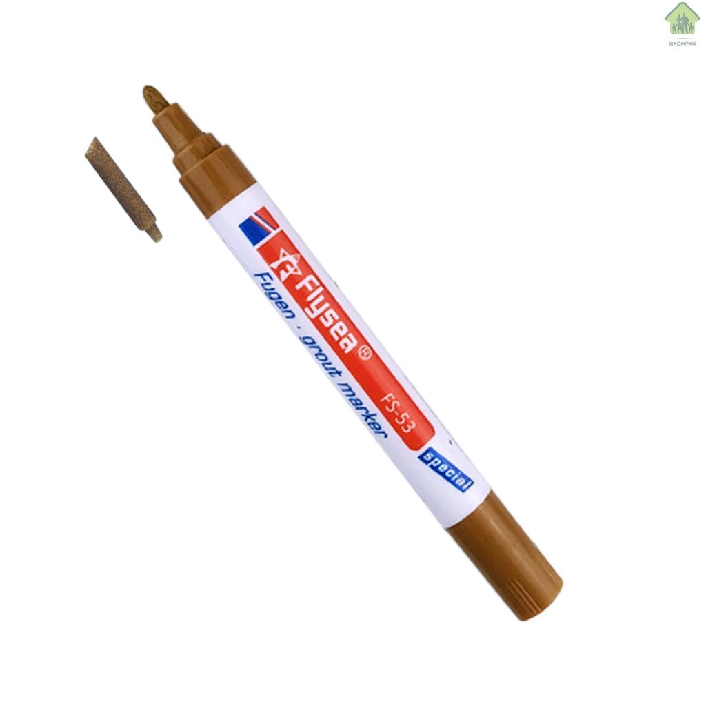 Bút lông sửa chữa kẻ viền ron gạch có kèm đầu bút thay thế dùng cho đường rọn gạch sàn tường nhà tắm nhà bếp
