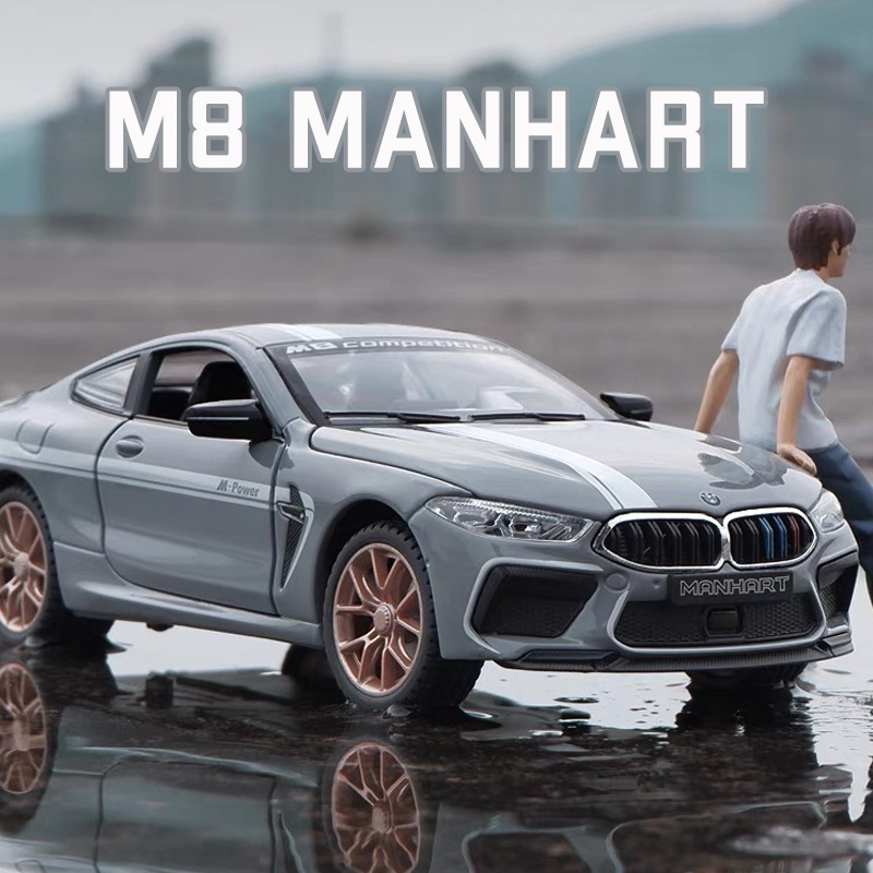 Mô Hình Xe Hơi BMW M8 Manhart Bằng Hợp Kim Tỉ Lệ 1: 24