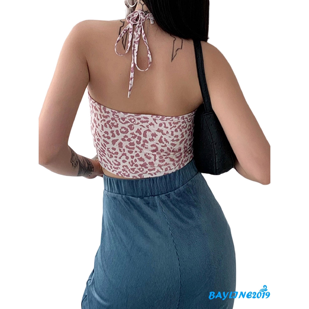  Áo Lửng Hai Dây Họa Tiết Da Báo Quyến Rũ Dành Cho Nữ | BigBuy360 - bigbuy360.vn