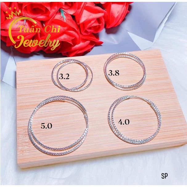 Khuyên Tai Vòng Tàu Sang Chảnh Đủ Mọi Kích Cỡ, Bạc 925 Cao Cấp