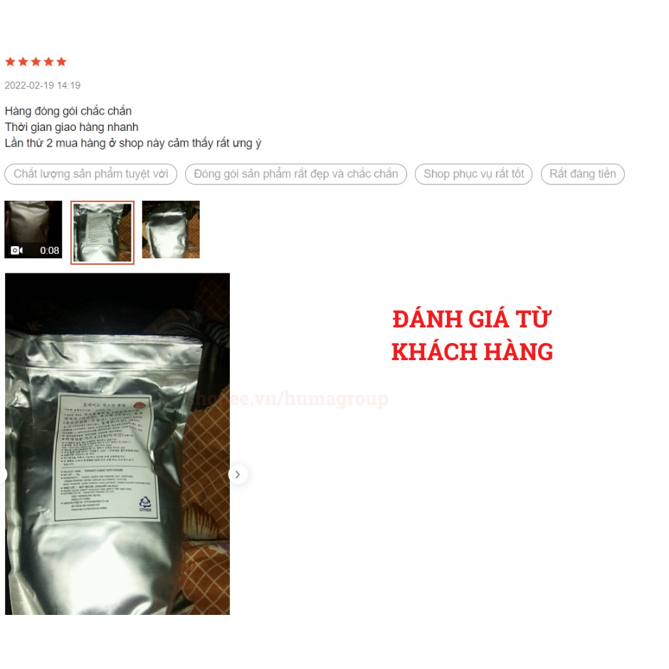 Bột Phô Mai Hàn Quốc - Gói Phomai Bột Lắc Khoai Tây, Khoai Lang, Bánh Gạo, Bắp Rang 1Kg