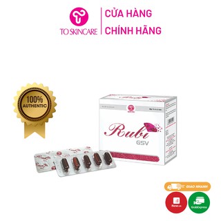 Rubi gsv - viên uống đẹp da, sạm da, nám da, bổ sung vitamin, cho da mụn, trắng da