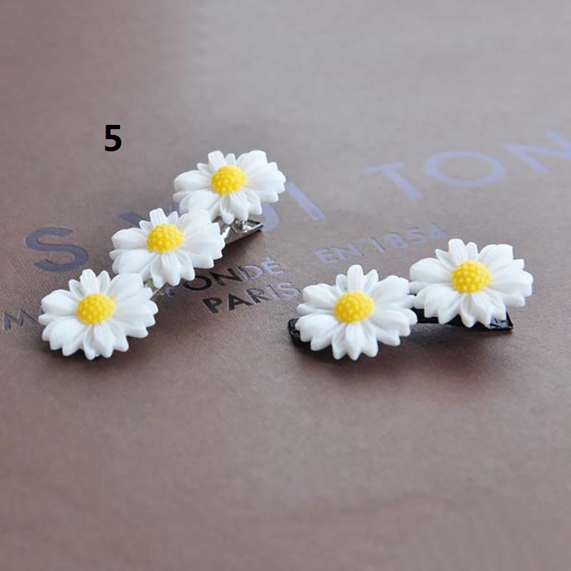 Kẹp tóc kim loại hình hoa xinh xắn cho nữ