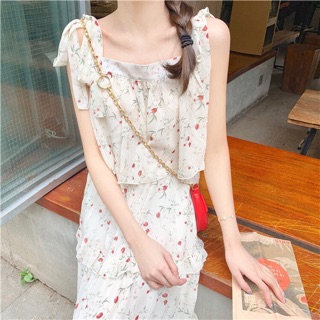 Đầm hai dây ullzzang
