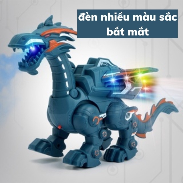 [HCM]phun khủng long robot đồ chơi lửa cỡ lớn cho bé,đi bộ với âm nhạc-Ánh Sáng Siêu Đẹp-MY-KL