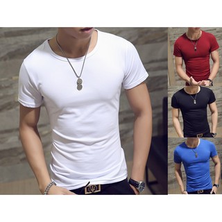 Áo thun trơn nam body co dãn tốt