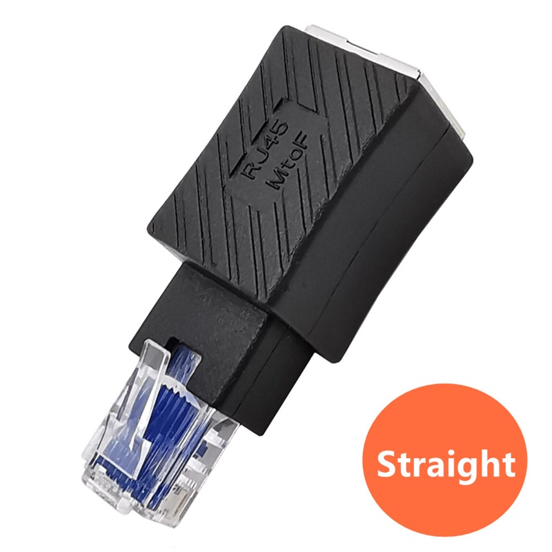 Đầu Nối Dài Chuyển Đổi Mạng LAN RJ45 Góc Trái / Phải Cat5 Cat5e 90 Độ