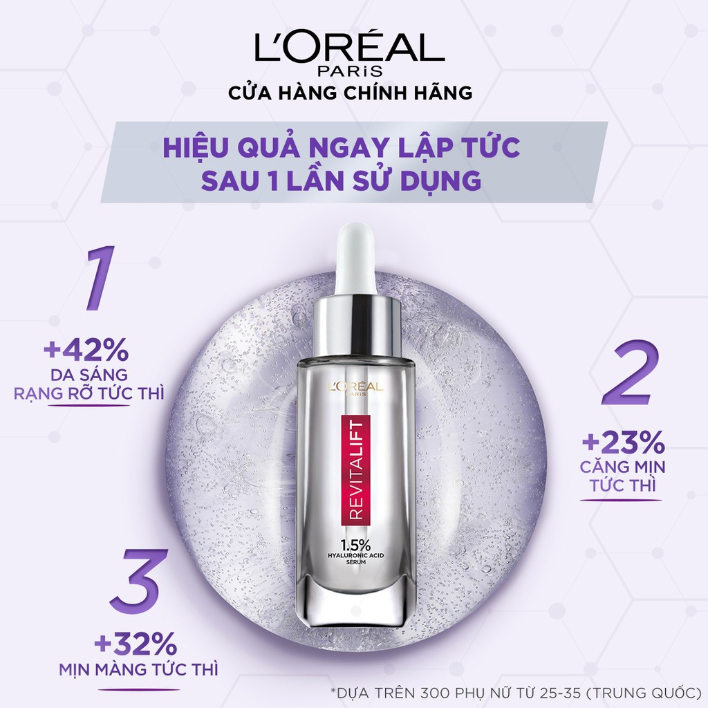 [Mã COS1904 giảm 8% đơn 300K] Dưỡng chất cấp ẩm Loreal Revitalift 1.5% HA Serum | BigBuy360 - bigbuy360.vn