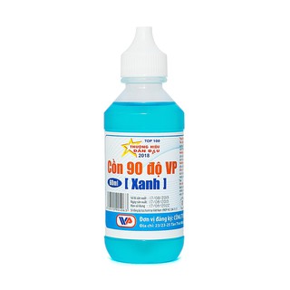 CỒN XANH 90 ĐỘ VP CHAI 60ML, cồn 90 độ VP