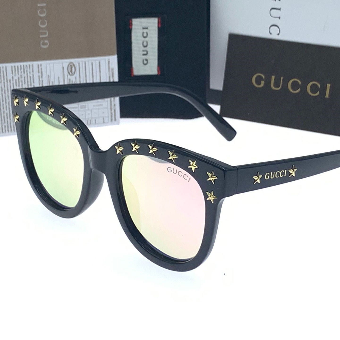 Kính Mát Gucci Chống Tia Uv 400 Cao Cấp Cho Nam Hitam