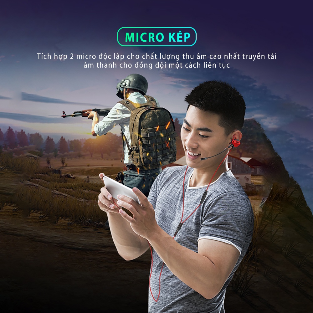 Tai nghe chơi game có mic rời SIDOTECH GPRO gaming cho điện thoại máy tính laptop chơi pubg freefire csgo liên quân