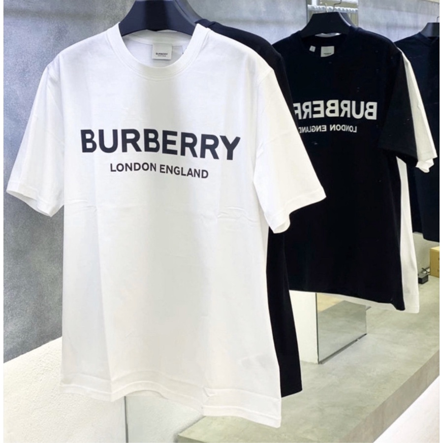 ❤️  Áo thun BURBERRYYY  UNISEX ngắn tay cotton 2 chiều co dãn, thấm hút mồ hôi HOTTREND 🍒🍒