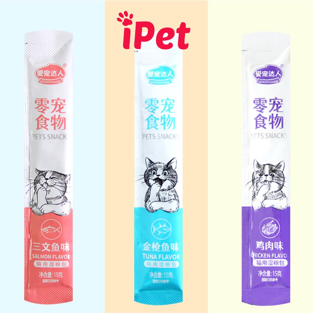 [Mã SKAMONTH4 giảm 10% đơn 50K] Súp Thưởng Cho Mèo Pet Snack Bệ Hạ - Thanh pate dinh dưỡng dạng soup - iPet Shop