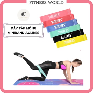 Dây kháng lực tập mông, đùi aolikes - dây cao su miniband tập gym, yoga cao cấp