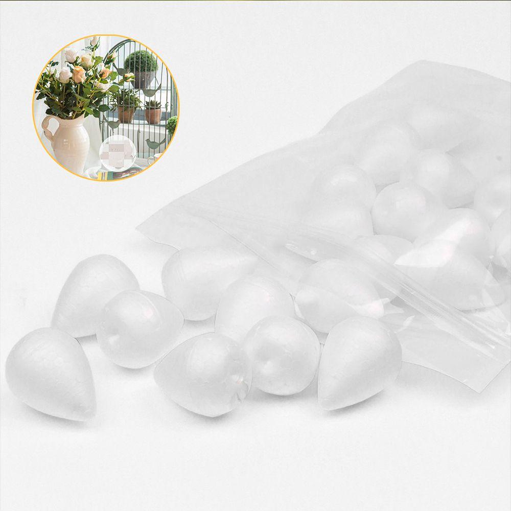 FAY Túi 20 Quả Bóng Xốp Hình Oval Màu Trắng Dùng Để Trang Trí Tiệc Cưới