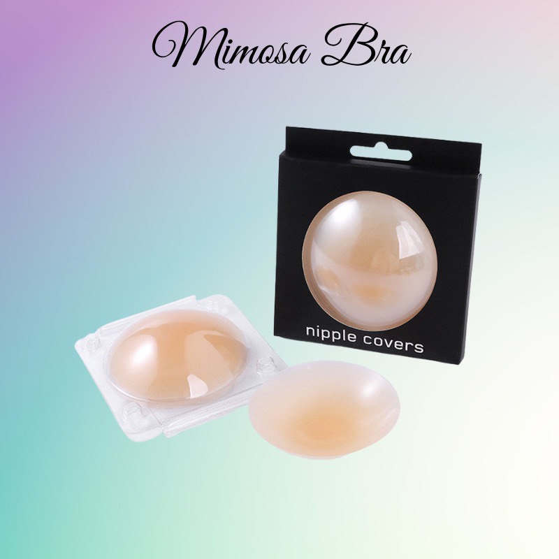 [ CÓ CHE TÊN SP ] Miếng dán ngực silicon nhiệt tự thân Mimosa Bra dán ti siêu mỏng ôm khít - AL500