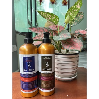 Cặp dầu gội xả Collagen 800ml