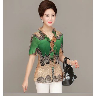 Áo voan dập ly big size