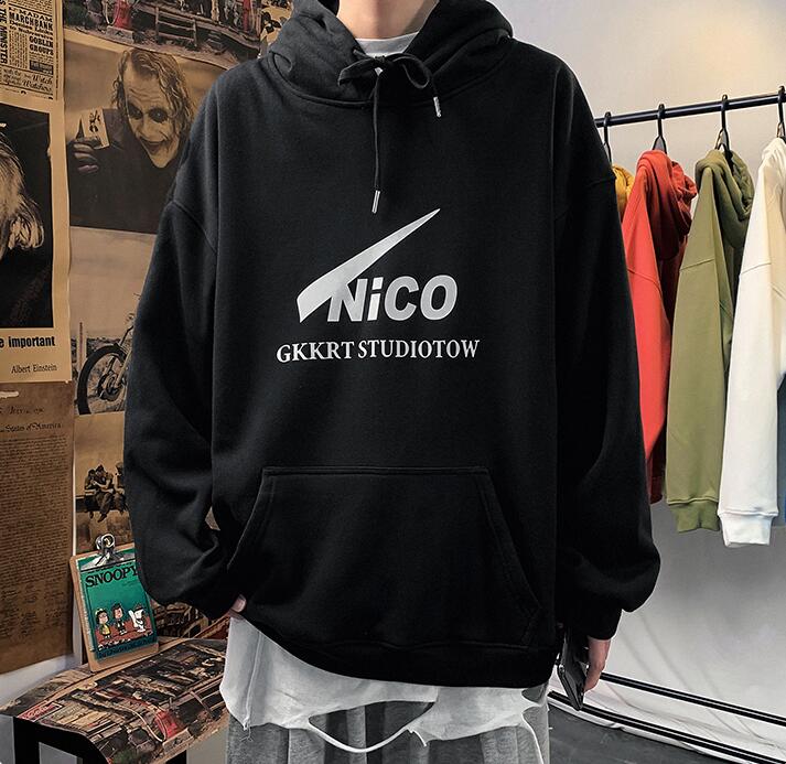 Áo hoodie dài tay phong cách hip hop đường phố cá tính cho nam size M-5XL