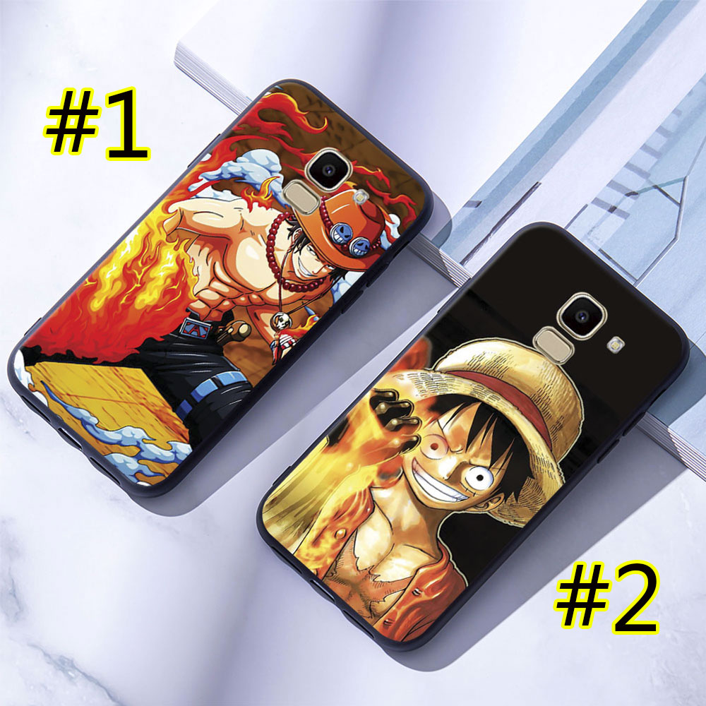 Ốp Điện Thoại Dẻo Viền Đen Họa Tiết One Piece Cho Samsung Galaxy J2 Pro/J4/J6/J8 2018 Plus/J4+/J6+