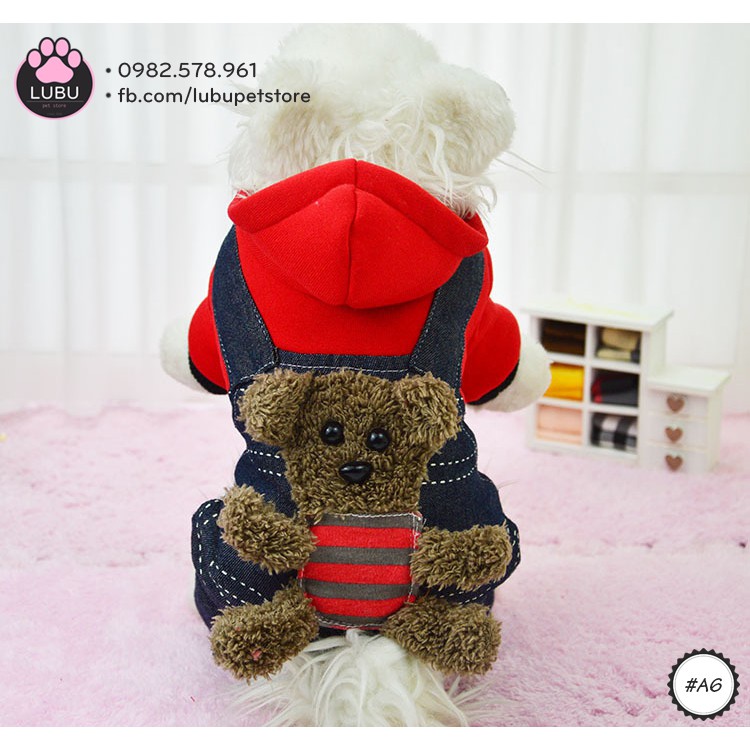 Bộ Gấu Yếm Cho Chó Mèo